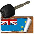 Tuvalu Flag Scroll Novelty Aluminum Key Chain KC-9306