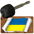 Ukraine Flag Scroll Novelty Aluminum Key Chain KC-9308