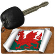 Wales Flag Scroll Novelty Aluminum Key Chain KC-9324