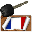 France Flag Scroll Novelty Aluminum Key Chain KC-9329