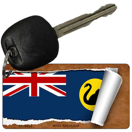 West Australia Flag Scroll Novelty Aluminum Key Chain KC-9334