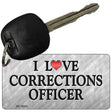 I Love Corrections Officer Novelty Aluminum Key Chain KC-9345