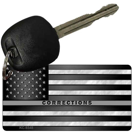 American Flag Corrections Novelty Aluminum Key Chain KC-9348