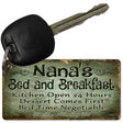 Nanas Bed And Breakfast Novelty Aluminum Key Chain KC-9352