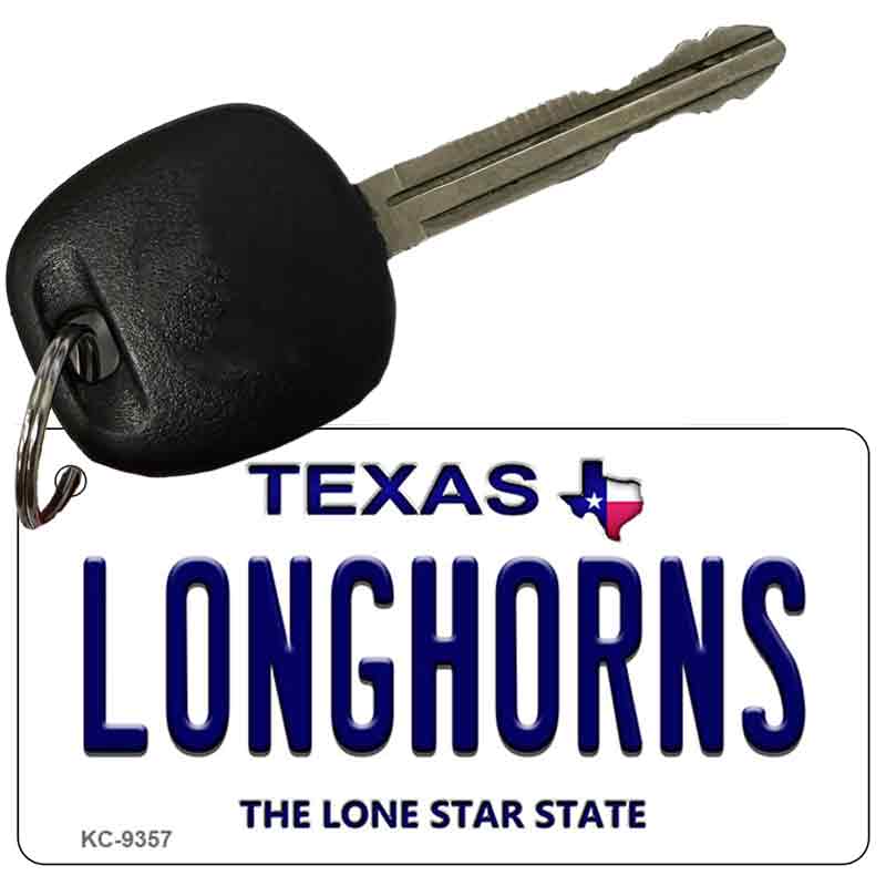 Longhorns Texas Novelty Aluminum Key Chain KC-9357