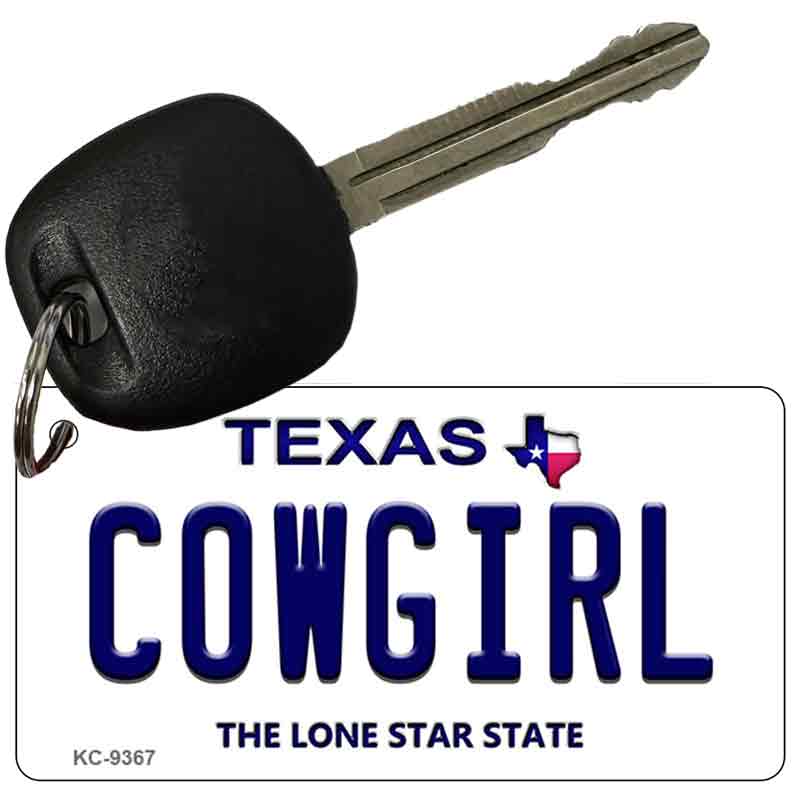 Cowgirl Texas Novelty Aluminum Key Chain KC-9367