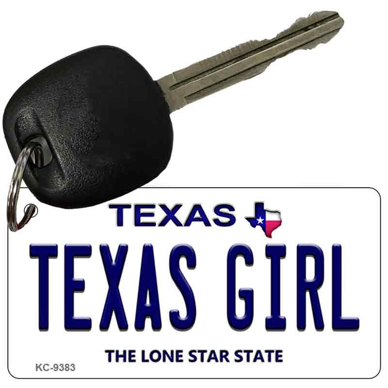 Texas Girl Texas Novelty Aluminum Key Chain KC-9383