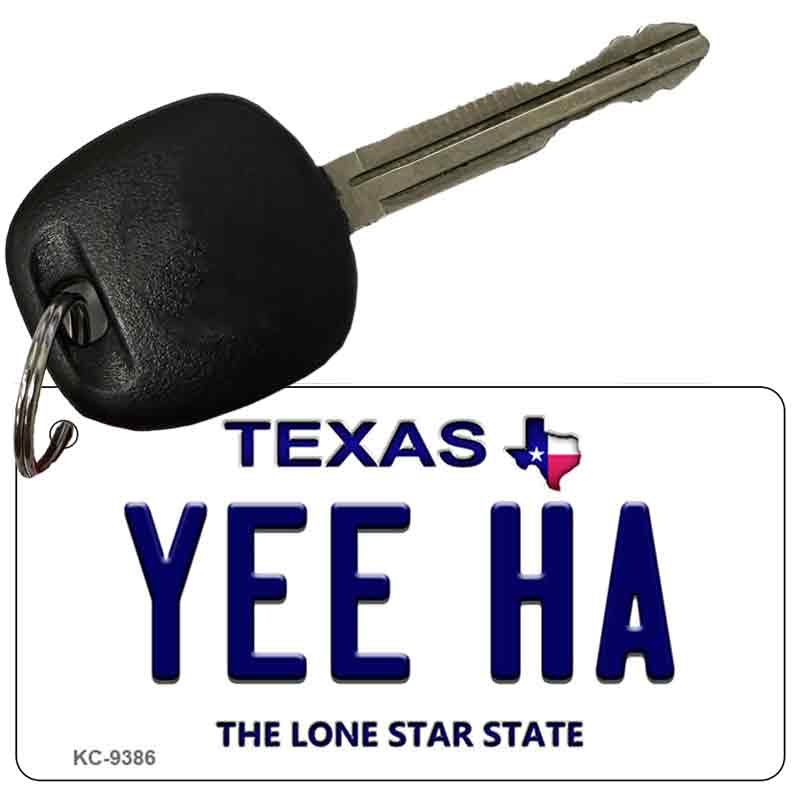 Yee Ha Texas Novelty Aluminum Key Chain KC-9386