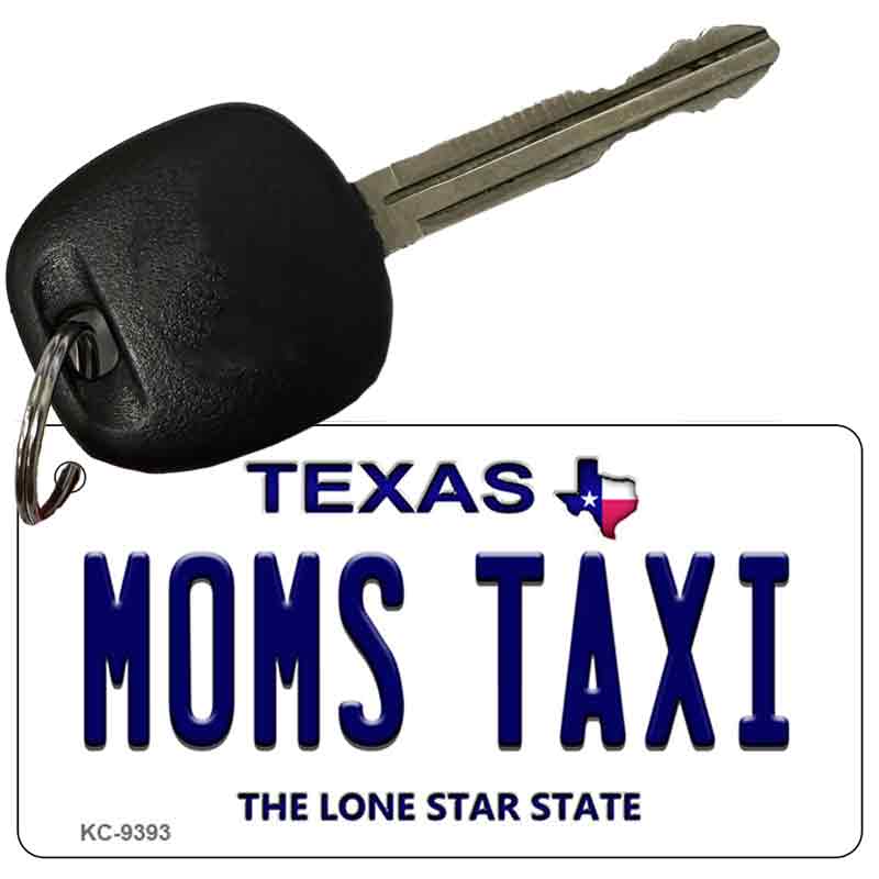 Mom's Taxi Texas Novelty Aluminum Key Chain KC-9393