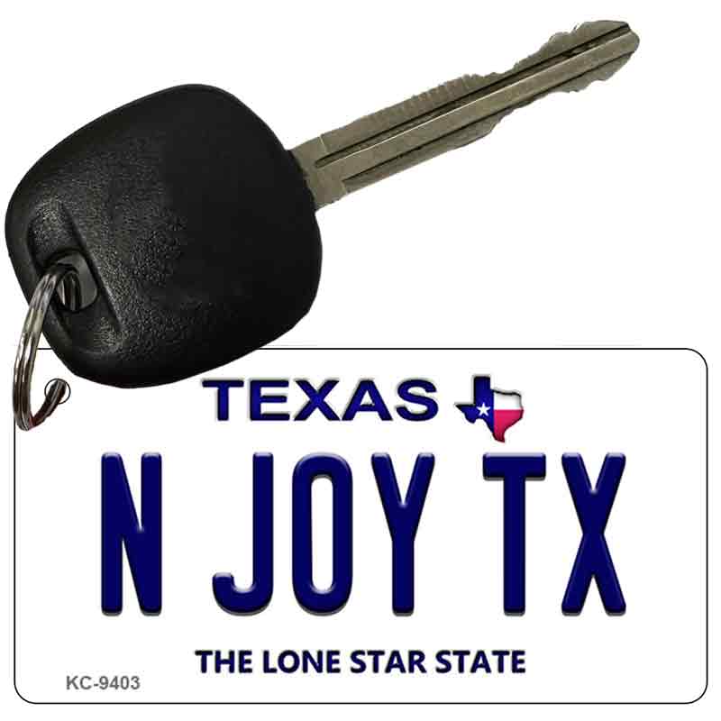 N Joy TX Texas Novelty Aluminum Key Chain KC-9403