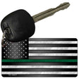 American Flag Thin Green Line Novelty Metal Key Chain KC-9421