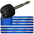 American Flag Thin White Line Novelty Metal Key Chain KC-9422