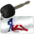 Texas Girl Novelty Metal Key Chain KC-9431