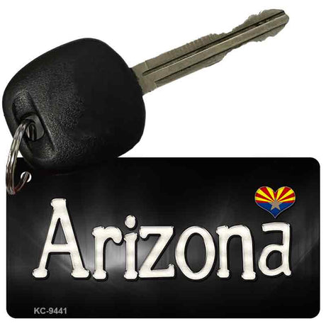 Arizona Flag Script Novelty Aluminum Key Chain KC-9441