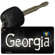 Georgia Flag Script Novelty Aluminum Key Chain KC-9448