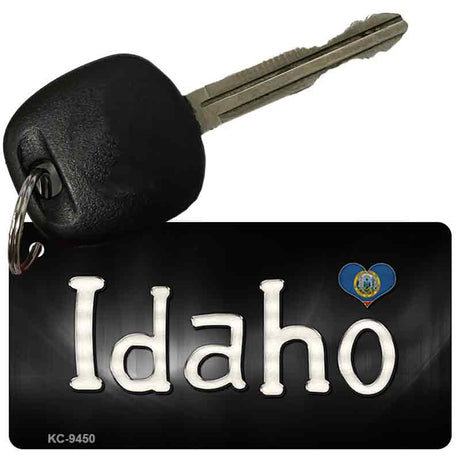 Idaho Flag Script Novelty Aluminum Key Chain KC-9450