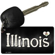 Illinois Flag Script Novelty Aluminum Key Chain KC-9451