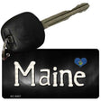 Maine Flag Script Novelty Aluminum Key Chain KC-9457