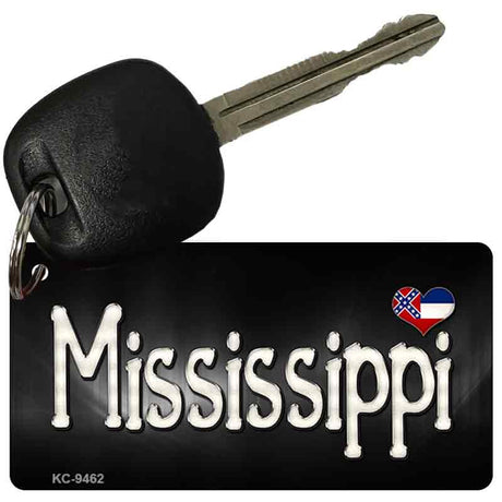 Mississippi Flag Script Novelty Aluminum Key Chain KC-9462