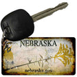 Nebraska Rusty Novelty Aluminum Key Chain KC-9499