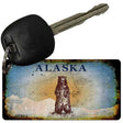 Alaska Bear Rusty Novelty Aluminum Key Chain KC-9512