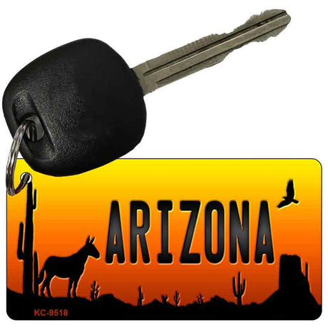 Donkey Arizona Scenic Novelty Aluminum Key Chain KC-9518