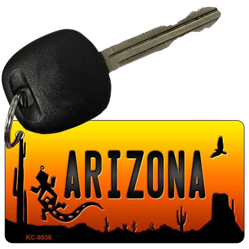 Lizard Arizona Scenic Novelty Aluminum Key Chain KC-9536