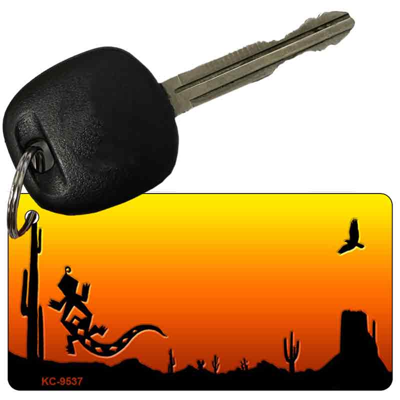 Lizard Blank Scenic Novelty Aluminum Key Chain KC-9537