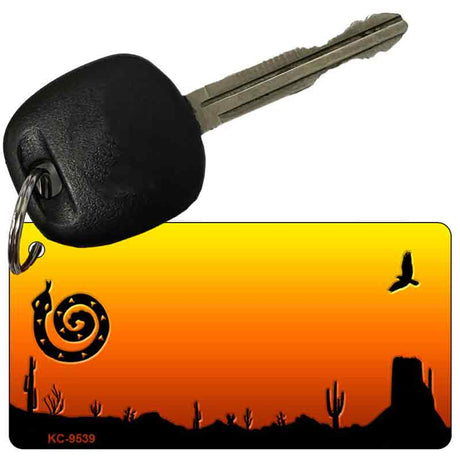 Snake Blank Scenic Novelty Aluminum Key Chain KC-9539