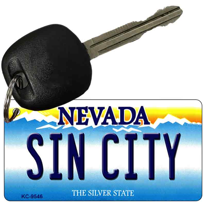 Sin City Nevada Novelty Aluminum Key Chain KC-9546