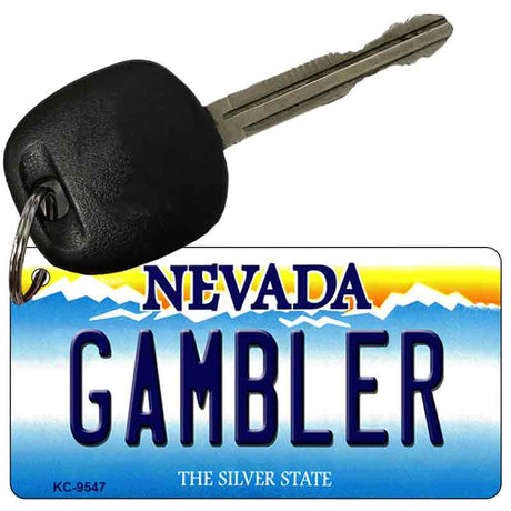 Gambler Nevada Novelty Aluminum Key Chain KC-9547