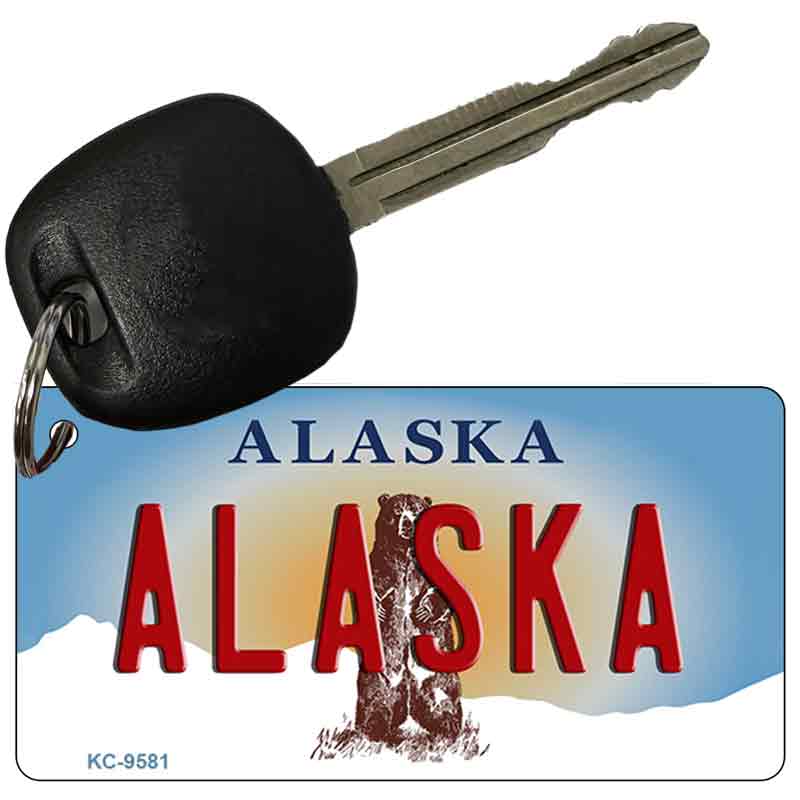 Alaska State Novelty Aluminum Key Chain KC-9581