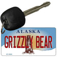 Grizzly Bear Alaska State Novelty Aluminum Key Chain KC-9594