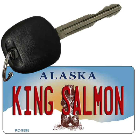 King Salmon Alaska State Novelty Aluminum Key Chain KC-9595