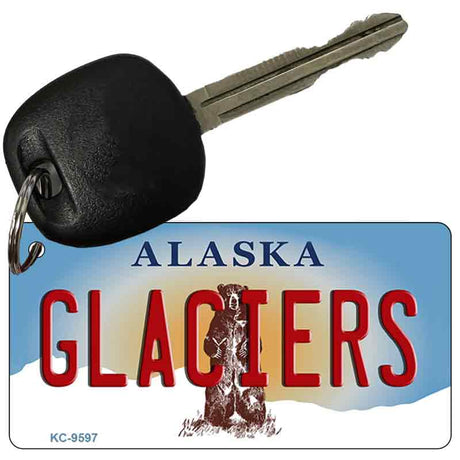 Glaciers Alaska State Novelty Aluminum Key Chain KC-9597