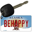 Be Happy Alaska State Novelty Aluminum Key Chain KC-9602