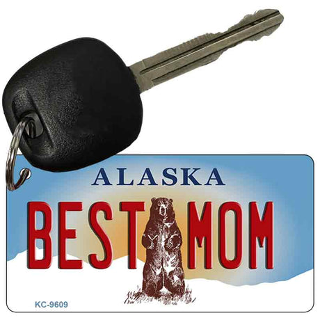 Best Mom Alaska State Novelty Aluminum Key Chain KC-9609