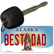 Best Dad Alaska State Novelty Aluminum Key Chain KC-9610