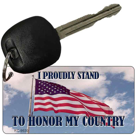 Proudly Stand Novelty Metal Key Chain KC-9630