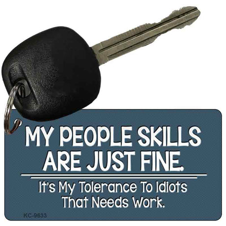 My People Skills Novelty Metal Key Chain KC-9633