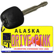 Drive Pink Alaska Novelty Aluminum Key Chain KC-9638