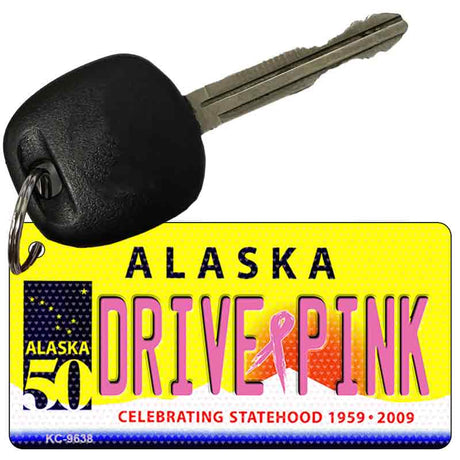 Drive Pink Alaska Novelty Aluminum Key Chain KC-9638