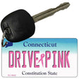 Drive Pink Connecticut Novelty Aluminum Key Chain KC-9642