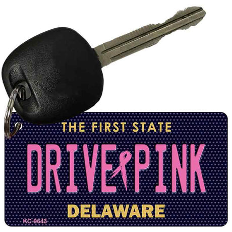 Drive Pink Delaware Novelty Aluminum Key Chain KC-9643