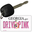 Drive Pink Georgia Novelty Aluminum Key Chain KC-9645