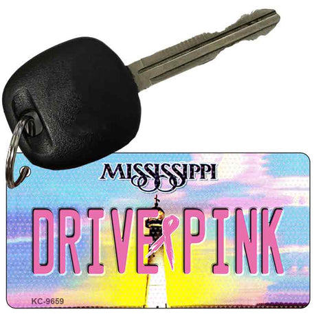 Drive Pink Mississippi Novelty Aluminum Key Chain KC-9659