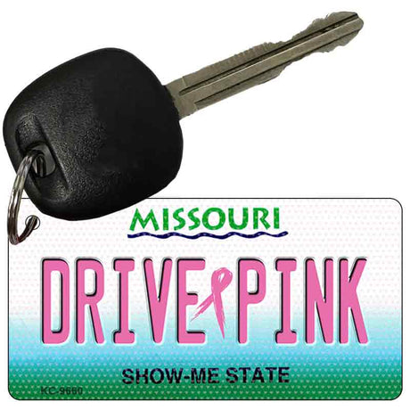 Drive Pink Missouri Novelty Aluminum Key Chain KC-9660