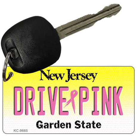 Drive Pink New Jersey Novelty Aluminum Key Chain KC-9665