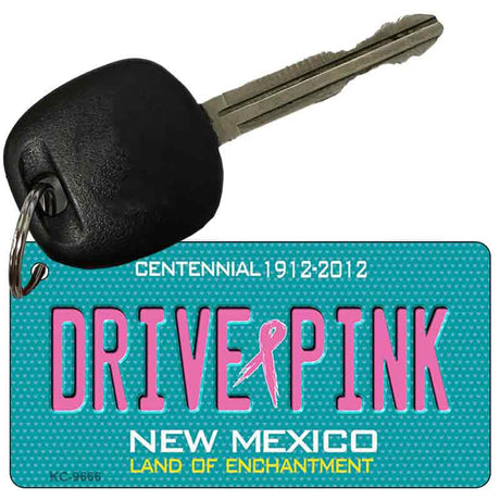 Drive Pink New Mexico Novelty Aluminum Key Chain KC-9666