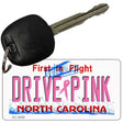 Drive Pink North Carolina Novelty Aluminum Key Chain KC-9668